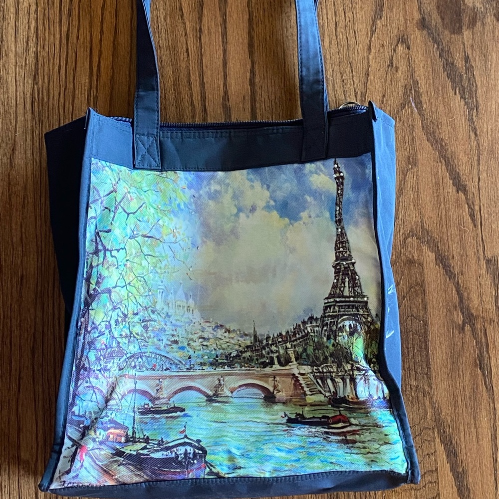 Paris Themed Tote Bag